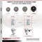 Service Caster 5 Inch Soft Rubber Swivel 7/8 Inch Square Stem Caster with Total Lock Brake SCC SCC-SQTTL20S514-SRS-78 - alternate 1